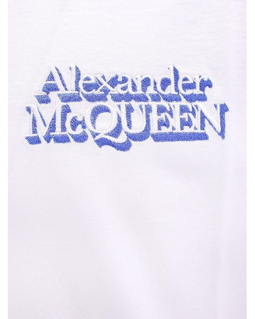 Alexander McQueen Purple T-shirt for men