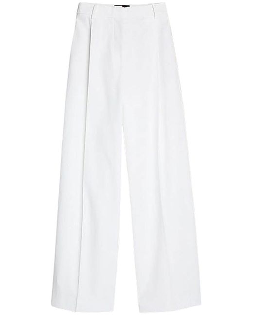Tommy Hilfiger White Thc Cc Pique Tailored Trouser