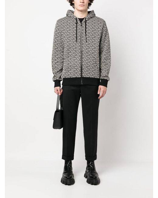 Balmain Gray Sweaters for men