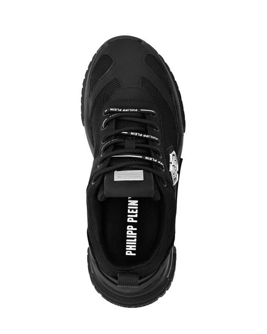 Philipp Plein Black Flat Shoes for men