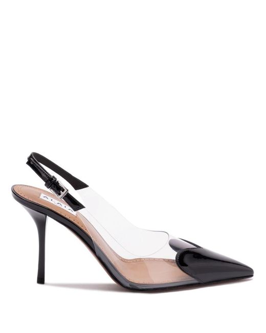 Alaïa Metallic Le Cœur Slingbacks