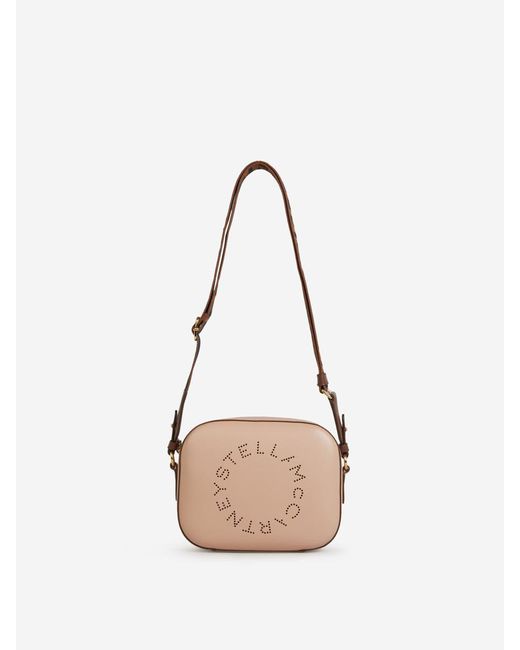 Stella McCartney Natural Mini Logo Crossbody Bag