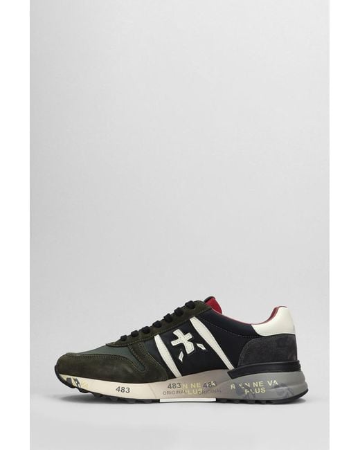 Premiata Black Lander Sneakers for men