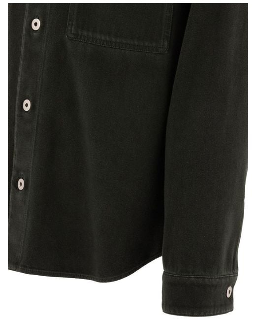 Burberry Black Cotton Overshirt Jacket for men