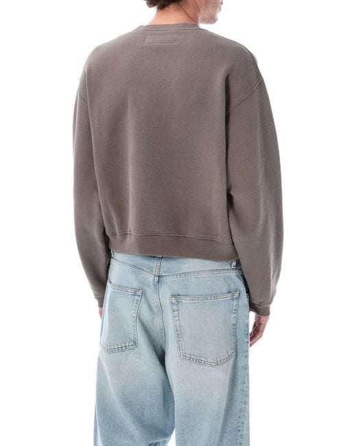 ERL Gray Script Crewneck Sweatshirt
