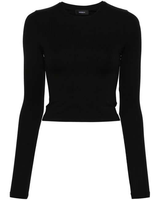 Wardrobe NYC Black Fitted Long Sleeve T-Shirt
