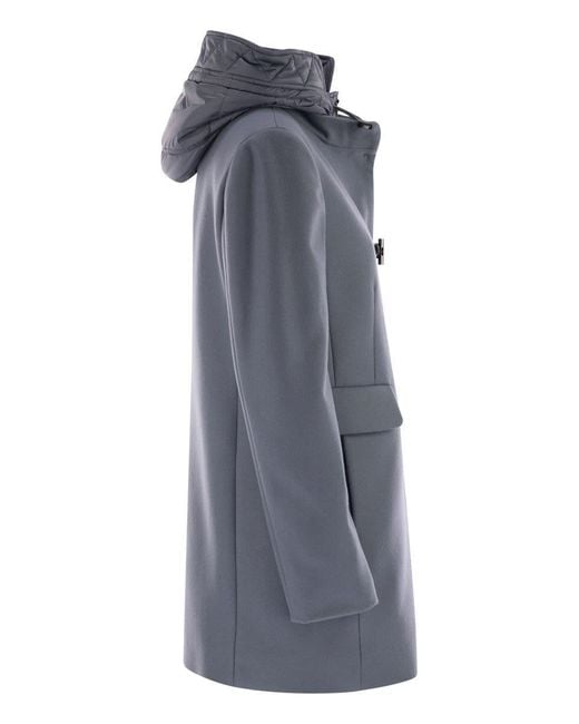 Fay Gray Toggle Coat In Wool Cloth