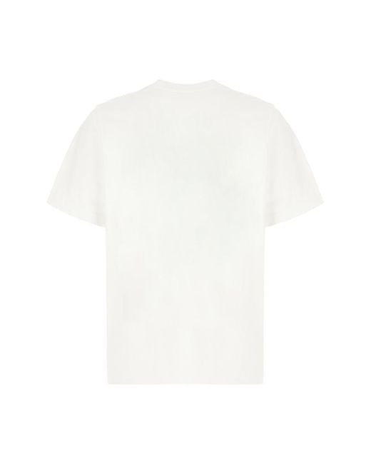 Casablanca White Relaxed-Fit Graphic Print T-Shirt for men