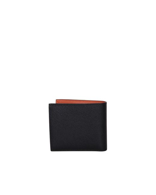 DSquared² Black Logo-plaque Folded Wallet for men