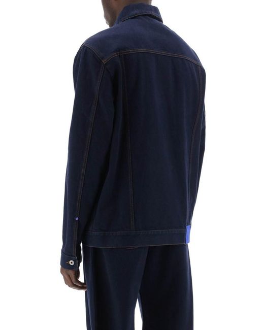 Burberry Blue Japanese Denim Jacket For /W for men