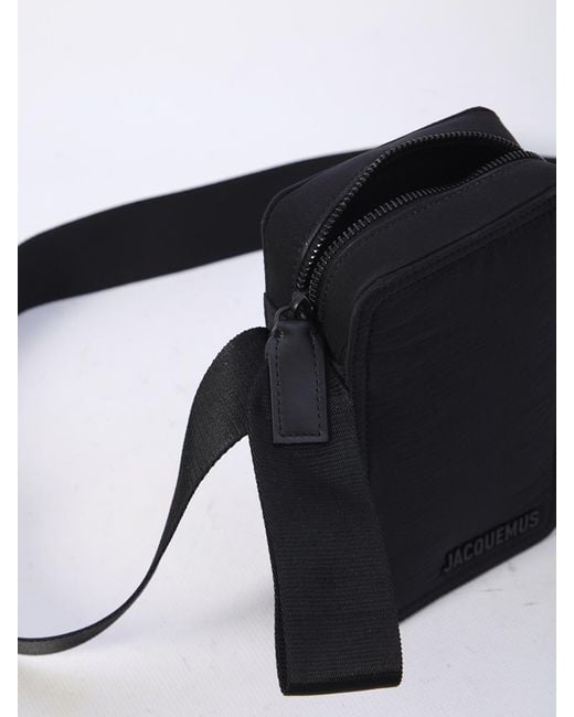 Jacquemus Black Vertical Cuerda Crossbody Bag for men