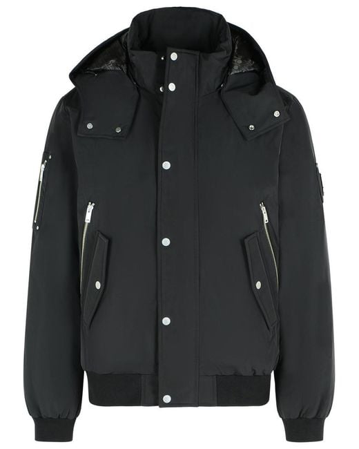 Moose Knuckles Black Polyester Jacket for men