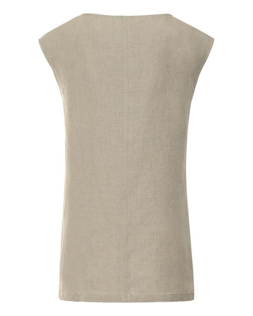 Max Mara Natural Colimbo Linen Blouse