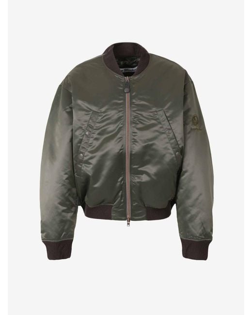 Acne Gray Technical Quilted Jacket for men