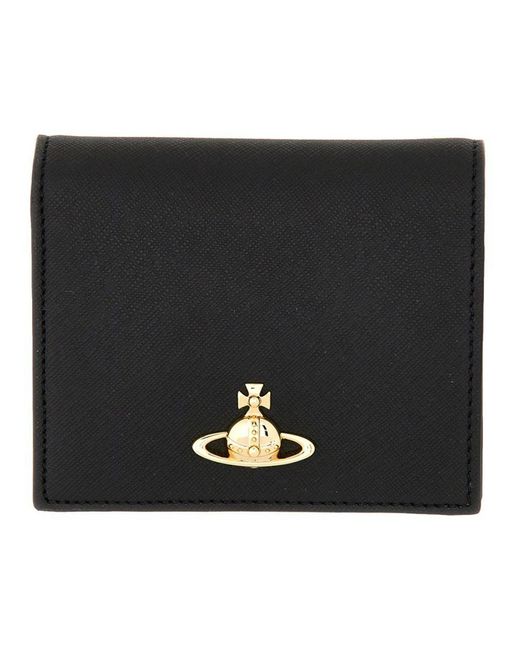 Vivienne Westwood Black Bi-fold Wallet