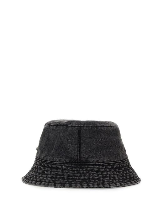 Our Legacy Black Canvas Bucket Hat for men