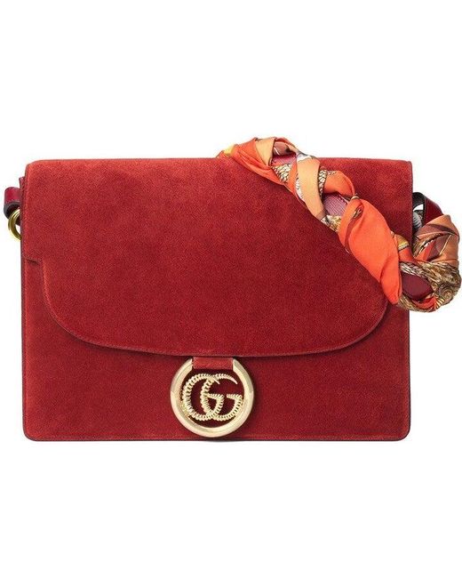 gucci bag with scarf