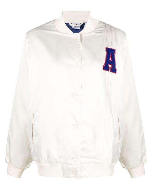 adidas Varsity Jacket in White Lyst