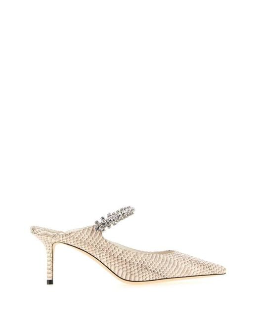 Jimmy Choo White Heeled Shoes