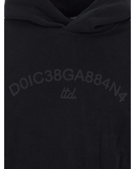 Dolce & Gabbana Blue Sweatshirt With Logo for men