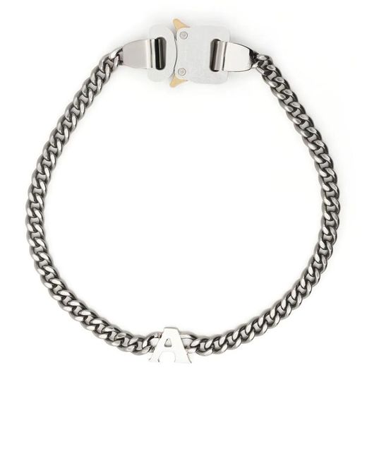 1017 ALYX 9SM White Chain Buckle Necklace for men