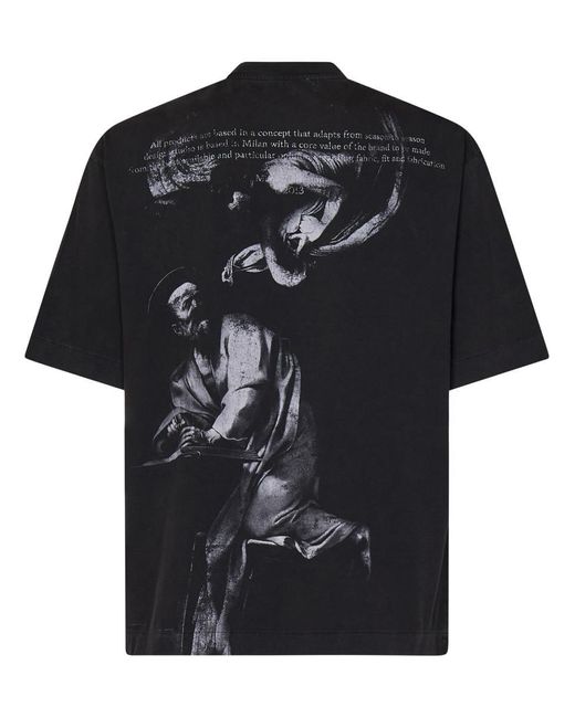 Off-White c/o Virgil Abloh Black Off- Skate S.Matthew T-Shirt for men