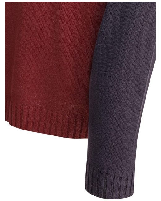 Stussy Colorblocked Raglan Crew in Red for Men | Lyst