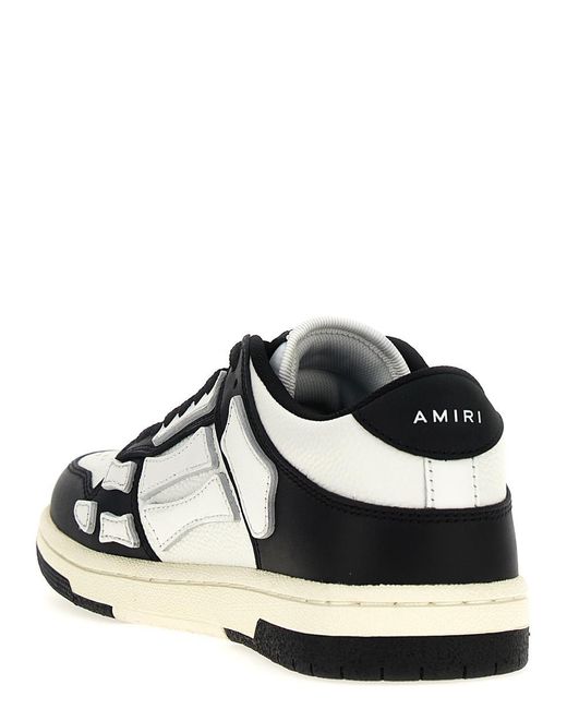 Amiri Black 'Skel Top Low' Sneakers