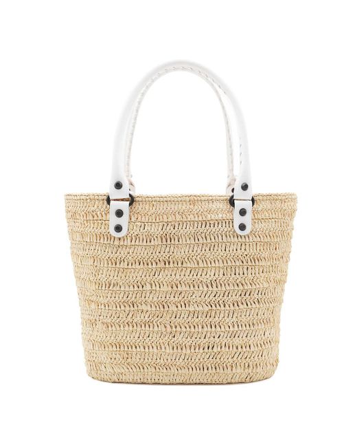 トートバッグ BALENCIAGA NATURAL LE CITY SMALL TOTES BALENCIAGA Le City small embellished textured-leather tote