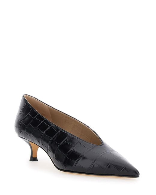 Le Monde Beryl Black Pumps With Kitten Heel