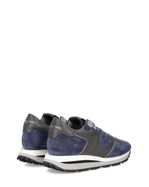 Philippe Model Blue Sneakers for men