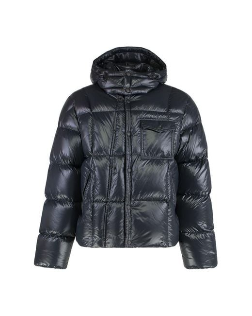 Moncler Black Short Parka With Hood Serfanto for men