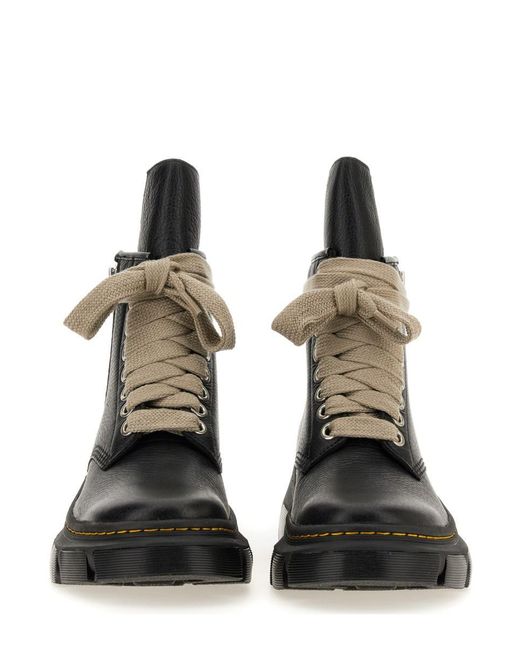 Rick Owens X Dr. Martens Black Boot "1460 Dmxl Jumbo" for men