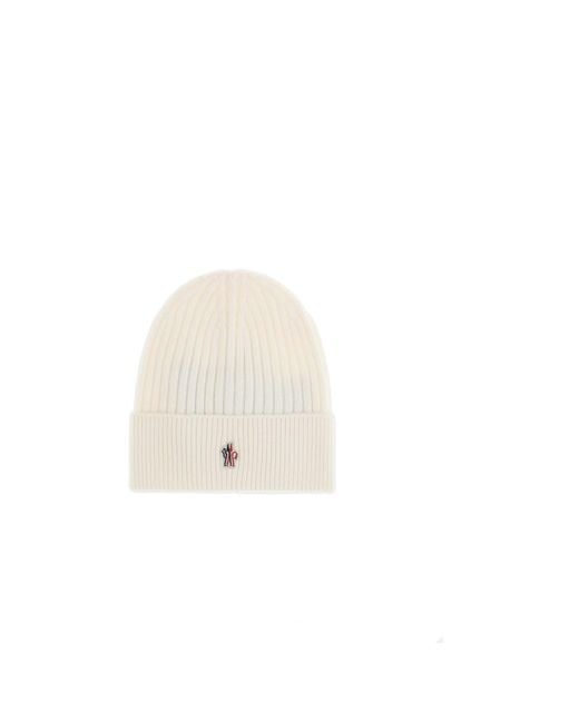 Moncler White Hats E Hairbands for men