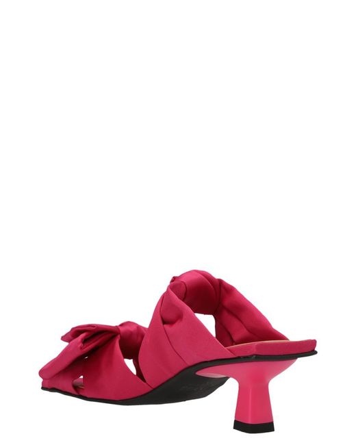 Ganni Pink 'bow' Sandals