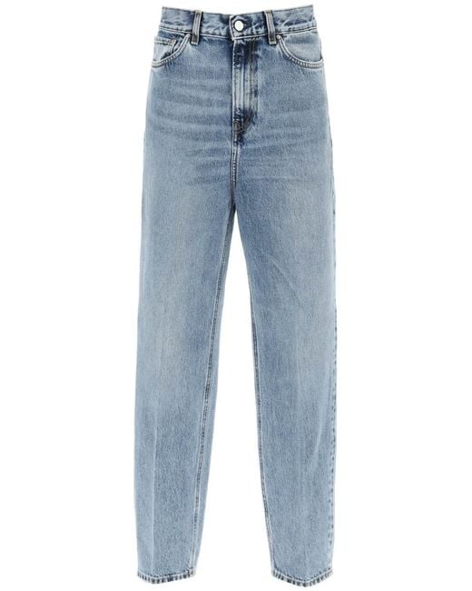 Totême  Blue Organic Denim Tapered Jeans