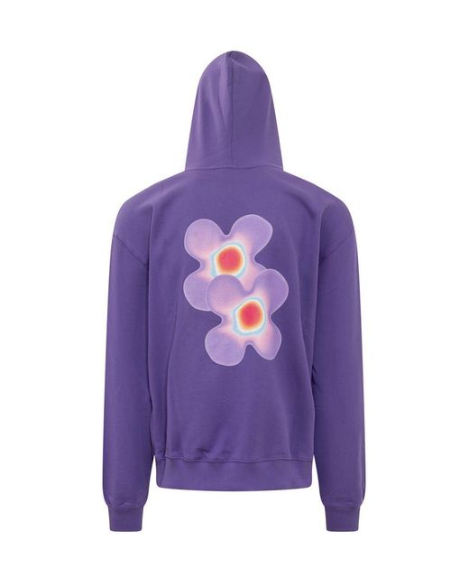 Bluemarble Purple Flower Sweatshirt for men