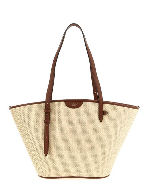 Mulberry Natural 'Basket Tote' Shopping Bag