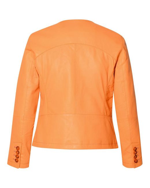 Bully Orange Leather Jacket