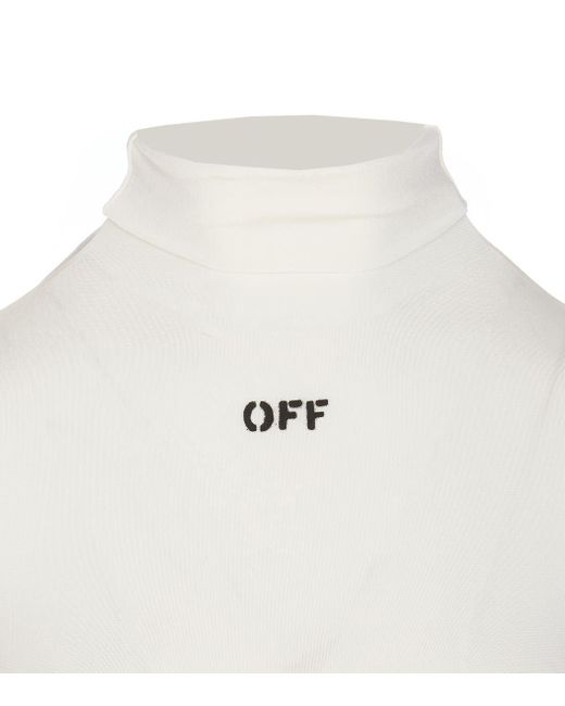 Off-White c/o Virgil Abloh White Off- High Neck T-Shirt