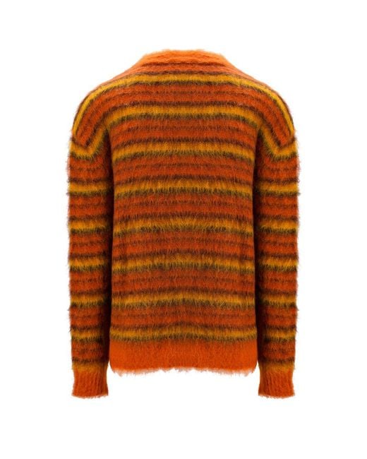 Marni Orange Burnt Blend Knitwear for men