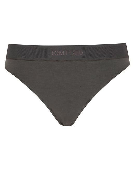 Tom Ford Gray Modal "Signature" Thong