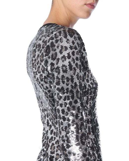 MICHAEL Michael Kors Gray Fitted Mini Dress