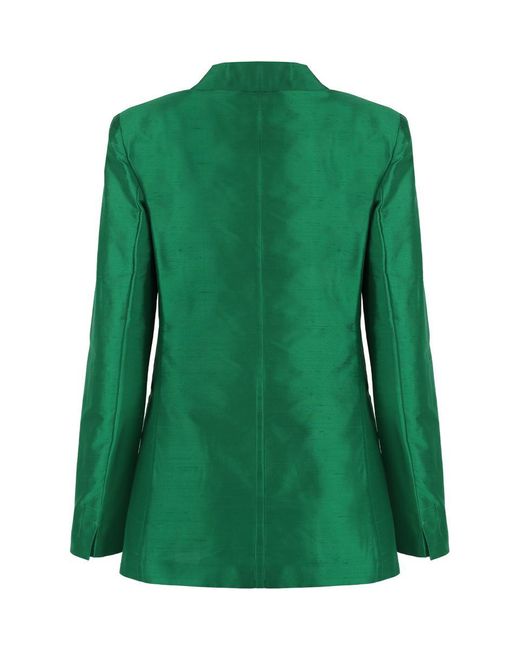 Max Mara Studio Green Doroty Single-breasted One Button Jacket