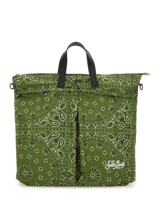 Mc2 Saint Barth Green Helmet Backpack for men