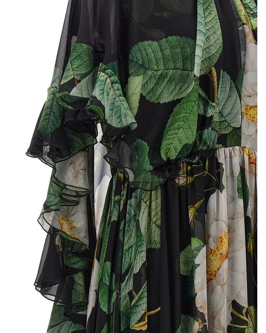 Giambattista Valli Green Giant Bloom Dresses