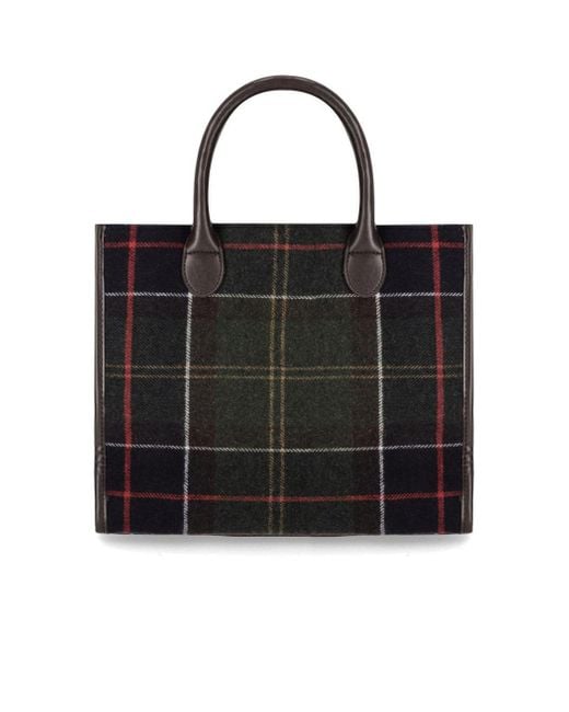 Barbour Black Barrhill Tartan Classic Handbag