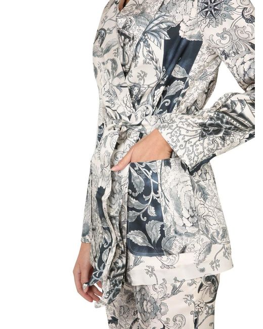 Etro Gray Kimono Jacket