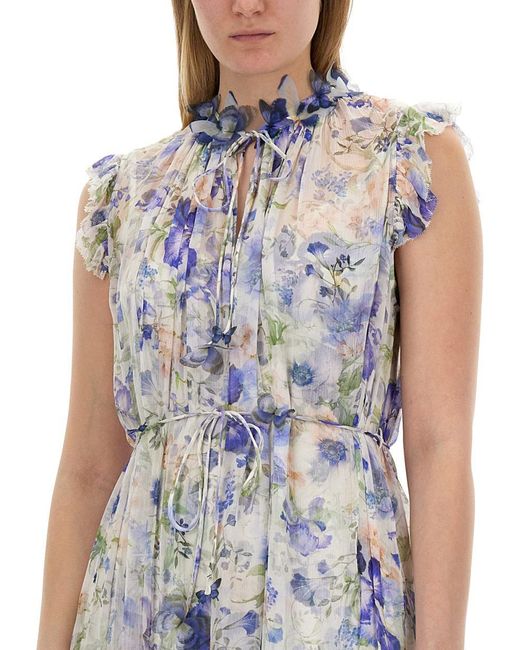 Zimmermann Multicolor Dress With Floral Pattern