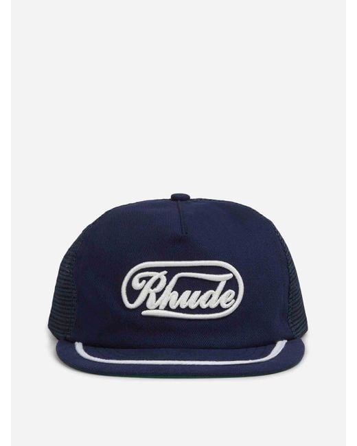 Rhude Blue Patch Cap for men